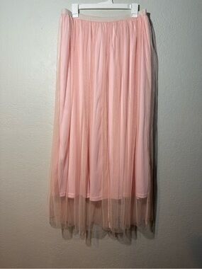 Tulle Maxi Skirt- Ballerina Pastel Pink Size XL